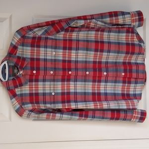 Men's Cotton Plaid Shirt, Size S, H&M brand, Long Sleeves